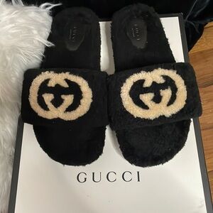 Gucci GG Wool Slippers